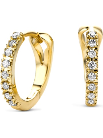 Revoni Gold-Creolen mit Diamanten