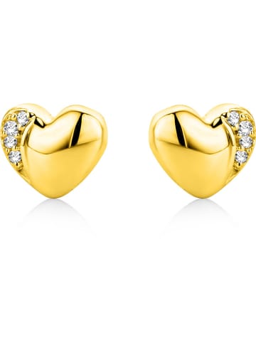 Revoni Gouden oorstekers met diamanten