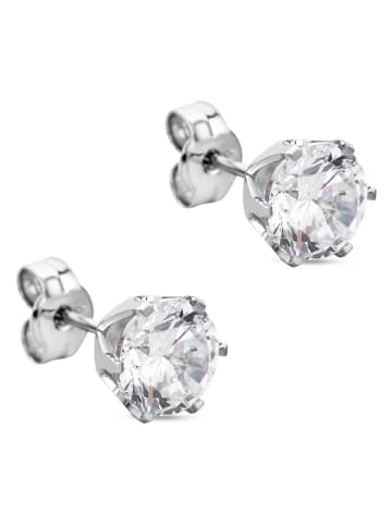 Diamant Exquis Witgouden oorstekers met edelstenen