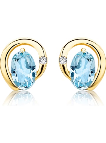 Revoni Gold-Ohrstecker mit Diamanten