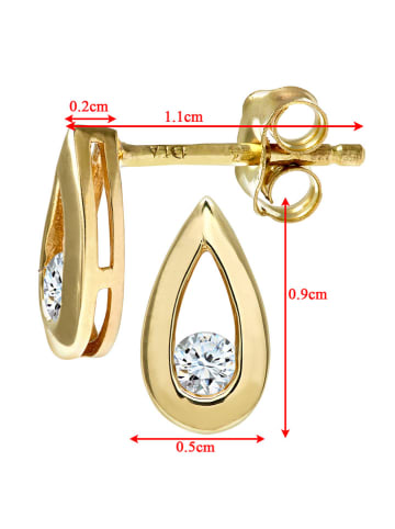 Revoni Gold-Ohrstecker mit Diamanten