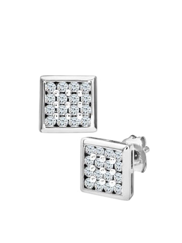 Revoni Witvergulden oorstekers met diamanten