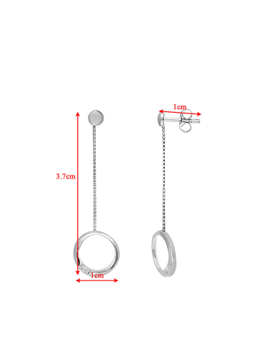 Diamant Exquis Weißgold-Ohrstecker mit Diamanten