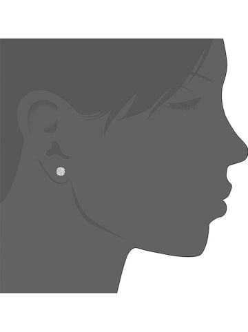 Revoni Złote kolczyki-wkrętki z diamentami