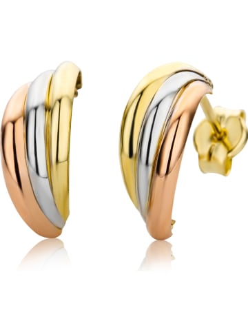 Revoni Gelb-/ Weiß-/ Roségold-Ohrstecker