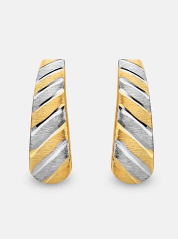 Revoni Gouden/witgouden oorringen