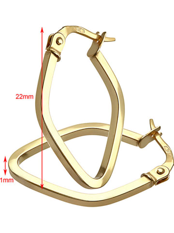 Revoni Złote kolczyki-kreole