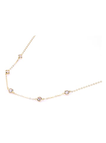 Diamant Exquis Złoty naszyjnik z cyrkoniami - dł. 45 cm