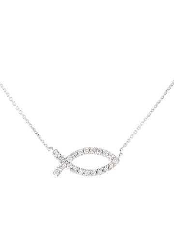 Revoni Witgouden ketting met sierelement - (L)45 cm