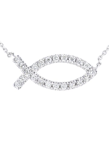 Revoni Witgouden ketting met sierelement - (L)45 cm