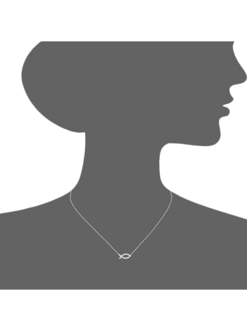 Revoni Złoty naszyjnik z elementem ozdobnym - dł. 45 cm