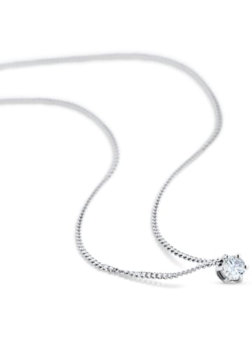 Revoni Witgouden ketting met diamant - (L)45 cm