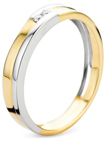 Diamant Exquis Witgouden/gouden ring met diamanten