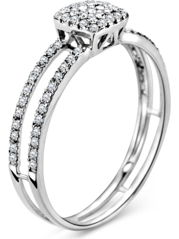 Revoni Witgouden ring met diamanten