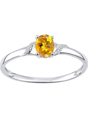 Revoni Witgouden ring met diamanten