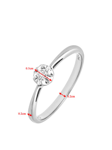 Revoni Witgouden ring met diamant