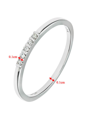 Revoni Witgouden ring met diamanten