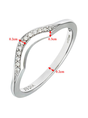 Revoni Witgouden ring met diamanten