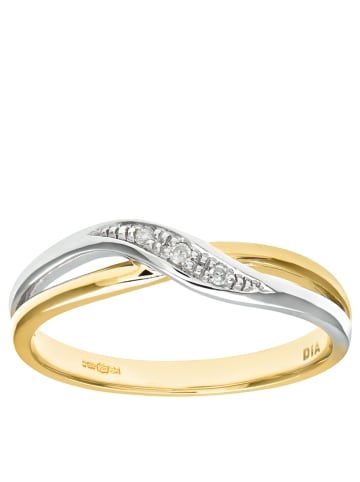 Revoni Witgouden/gouden ring met diamanten