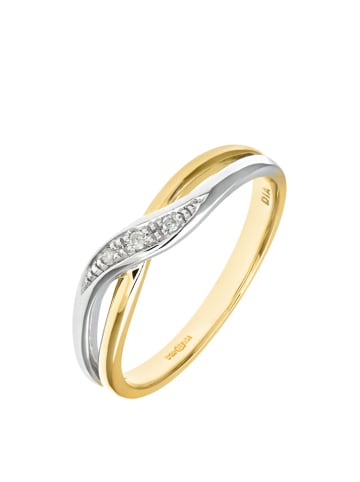 Revoni Witgouden/gouden ring met diamanten