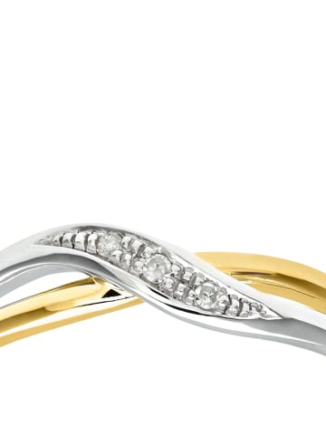 Revoni Witgouden/gouden ring met diamanten