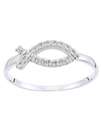 Revoni Witgouden ring met diamant