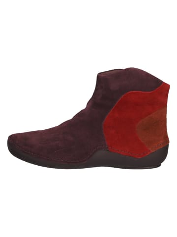 Think! Leren boots bordeaux/pruimkleurig