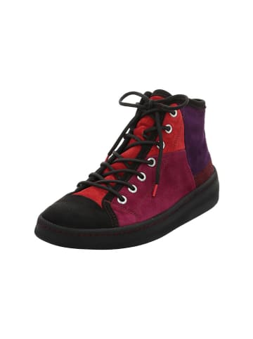 Think! Skórzane sneakersy ze wzorem