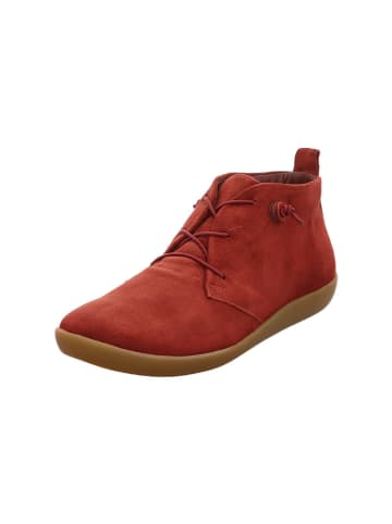 Think! Skórzane trzewiki w kolorze czerwonym