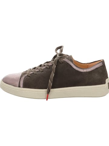 Think! Skórzane sneakersy w kolorze brązowym