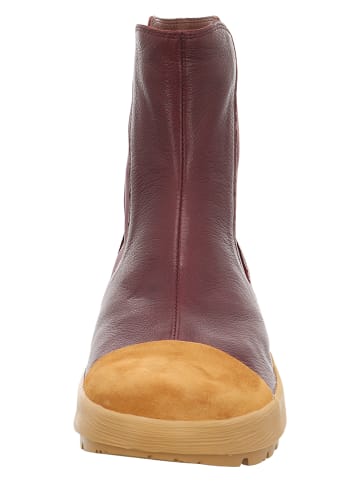 Think! Leren chelseaboots rood