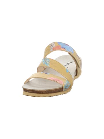 Think! Leder-Pantoletten in Beige