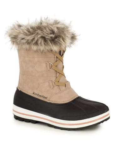Kimberfeel Winterlaarzen "Elisa" beige/zwart