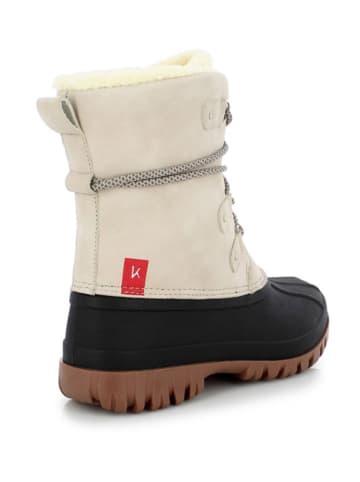 Kimberfeel Winterstiefel "Hortence" Creme/ Schwarz
