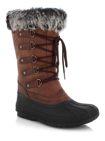Kimberfeel Winterstiefel "Kelyne" in Hellbraun/ Schwarz