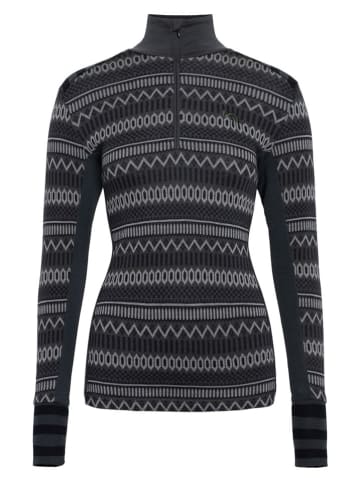 KARI TRAA Wełniany podkoszulek termiczny "Akle" w kolorze antracytowym