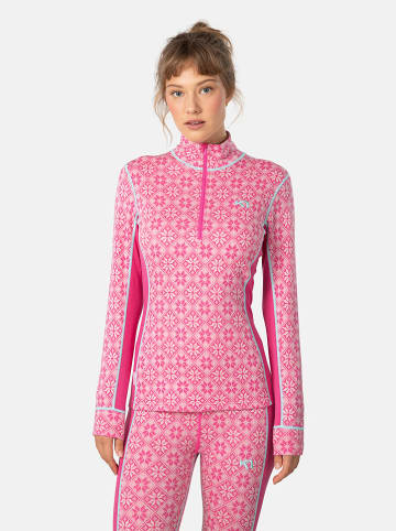 KARI TRAA Merinowollen thermo-ondergoed "Rose" roze