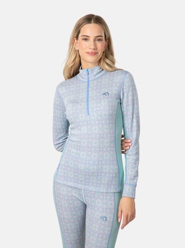 KARI TRAA Merinowoll-Thermounterhemd "Rose" in Hellblau