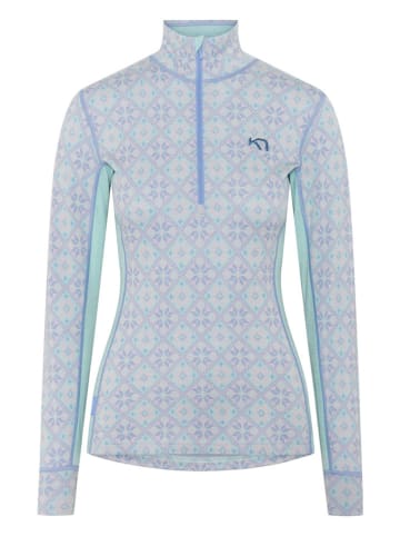 KARI TRAA Merinowoll-Thermounterhemd "Rose" in Hellblau