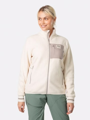KARI TRAA Fleece vest "Rothe" beige