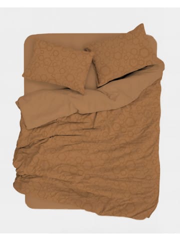 Mijolnir Komplet pościeli renforcé w kolorze jasnobrązowym