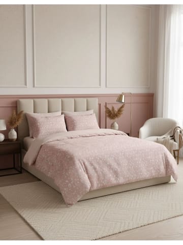 Mijolnir Komplet pościeli renforcé w kolorze jasnoróżowym
