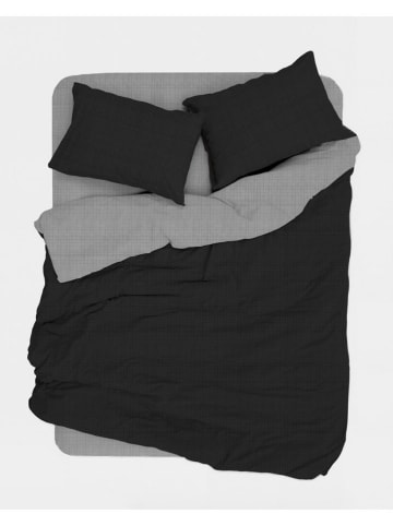 Mijolnir Komplet pościeli renforcé w kolorze szaro-czarnym
