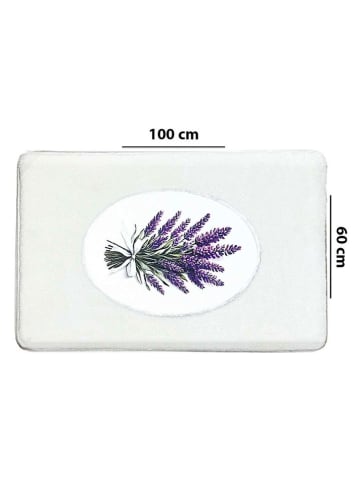 Mijolnir Dywanik łazienkowy w kolorze kremowo-fioletowym