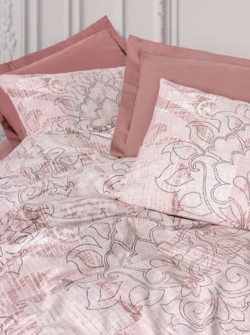 Mijolnir Komplet pościeli renforcé "Livara" w kolorze jasnoróżowo-białym