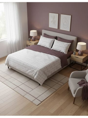 Mijolnir Komplet pościeli renforcé w kolorze fioletowo-białym