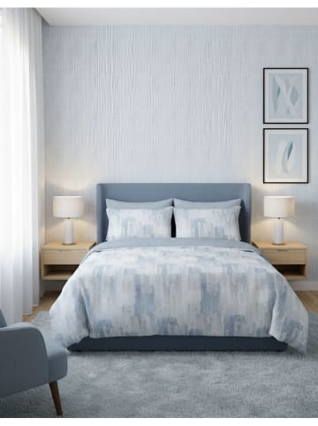 Mijolnir Komplet pościeli renforcé w kolorze niebiesko-białym