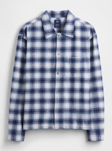 GAP Blouse blauw/wit