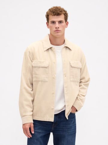 GAP Cordhemdjacke in Beige