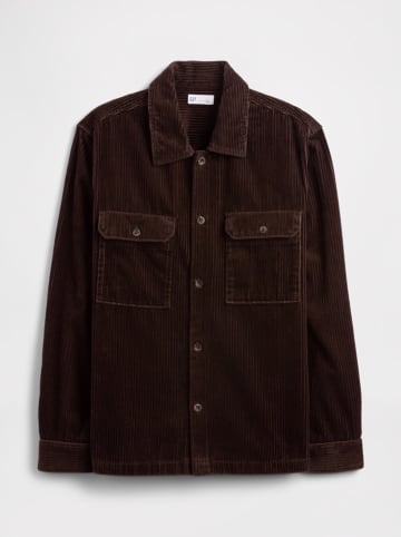 GAP Corduroy blousejas donkerbruin